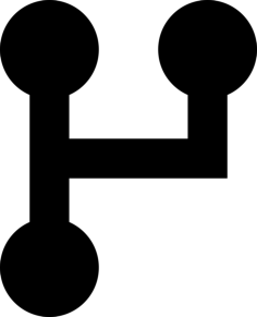 Git Branch Stencil Svg Vector, Free Vectors File